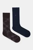 Ponožky Tommy Hilfiger 2-pack hnědá barva, 701236310