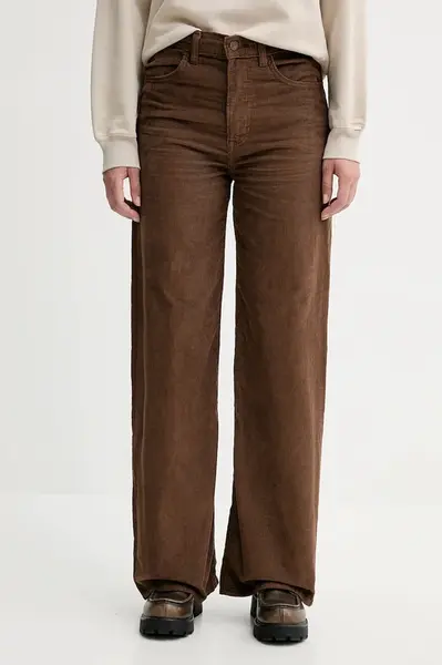 Manšestrové kalhoty Levi's RIBCAGE WL BRAIDED