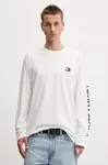 Tommy Jeans  Bavlněné tričko s dlouhým rukávem