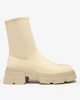 Resti Women's eco-suede boots in beige Classy Girl