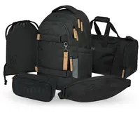 Baagl SET 5 Skate max Darkness: batoh, penál, sáček, sportovní taška, ledvinka