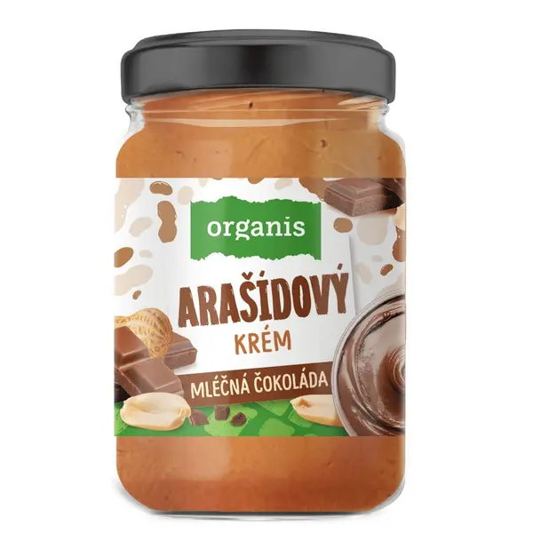 Organis Arašídový krém s mléčnou čokoládou 920 g