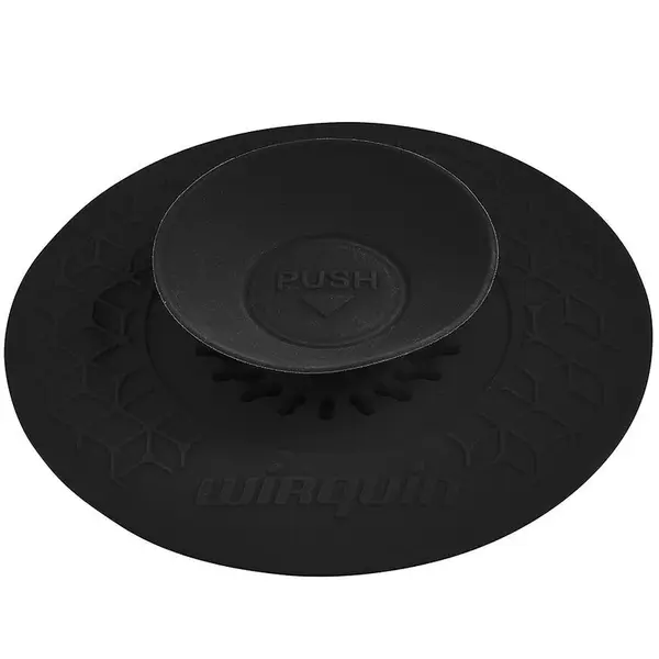 Zátka do drezu Uppy 2v1 tesní so sitkom čierna 30722894