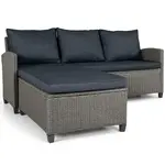 Zahradní rohová souprava Bartosz šedá