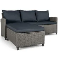 Zahradní rohová souprava Bartosz šedá