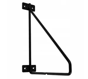 Konzola pod polici držák Loft Industrial Bar 21x17 cm černá matná