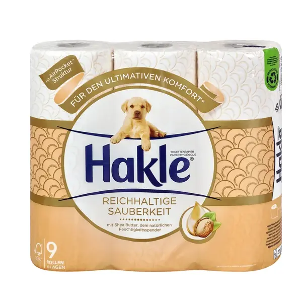 Hakle toaletní papír s bambuckým máslem 9 ks