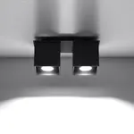 Stropná Lampa Dallas 2 BLACK A-063