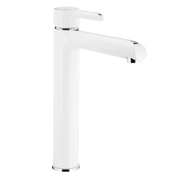 Batéria umývadlová vysoká biela chróm Angelit