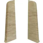 Ukončenie ľavé + pravé k podlahovej lište SG75 – F0 Dub piesok – 1+1 ks