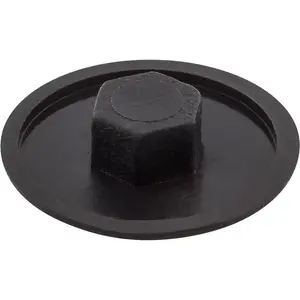 Plastová krytka 12 mm čierna 100 ks