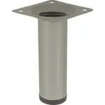 Okrúhla nábytková noha 10 cm šedá