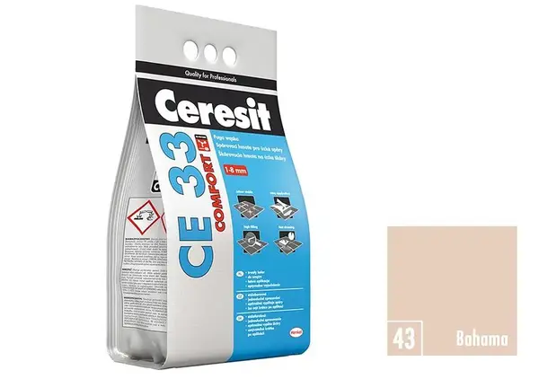 CEMENTOVÁ SPÁROVACÍ HMOTA CERESIT CE33 BAHAMA 5KG