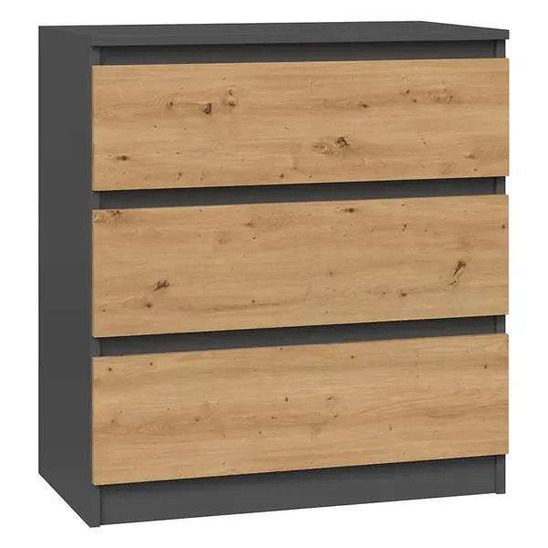 Noční stolek Malwa M3 antracit/artisan