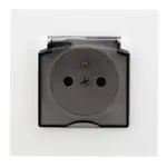 GPH-1LZ Zásuvka odolná voči striekajúcej vode biely