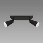 Stropné bodové svietidlo SANA GU10 2L BLACK 04144 LS2