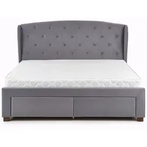 Posteľ Sabrina 160 sivá/orech