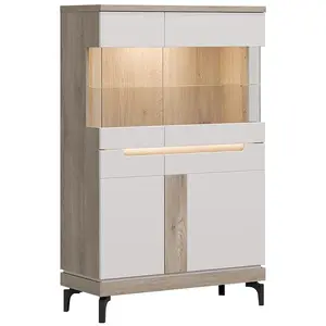 Vitrína Aston An04 Dub/Kašmír