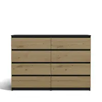 Komoda 140cm 8S M8 Malwa AntracitArtisan