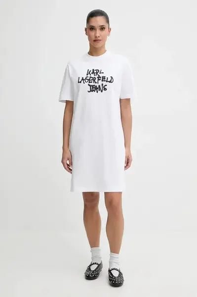 Bavlněné šaty Karl Lagerfeld Jeans