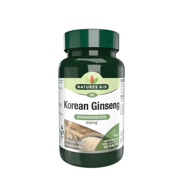 Natures Aid Korejský ženšen pravý extrakt 40 mg 90 tablet
