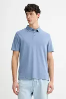 Bavlněné polo tričko Calvin Klein pánské, vínová barva, LV04LB276G