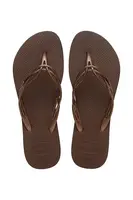 Pantofle Havaianas FLASH SWEET dámské, hnědá barva, 4123225.0727