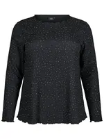 Zizzi Blúzka 'Calaura'  čierna / biela