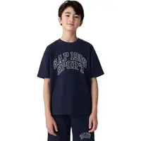 GAP INTL LOGO CREW Chlapecké tričko, tmavě modrá, velikost