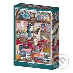 Puzzle Vianočné kníhkupectvo - puzzle z kategorie 500 - 1000 dílků
