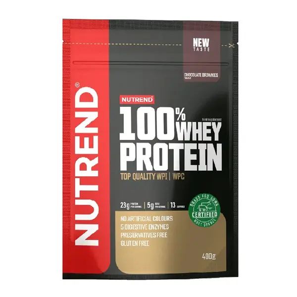 Nutrend 100% Whey Protein čokoládové brownies 400 g