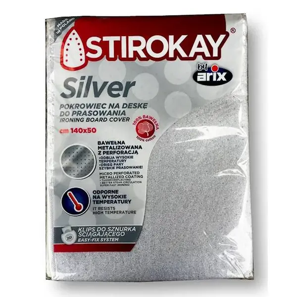 Povlak na žehlicí prkno - metalizovaný 140x50 /6489/
