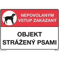 Objekt strážený psami 210x148 mm