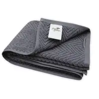 Ručník Ocean, BIO bavlna, antracitový, vlnkovaný vzor, 50x100 cm