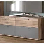 TV skříňka Mason, dub/šedá