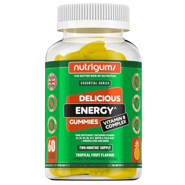 Nutrigums Energy Vitamin B Complex 60 želé - tropické ovoce