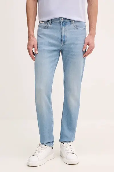 Džíny Calvin Klein Jeans pánské, modrá barva, LV04RE780G