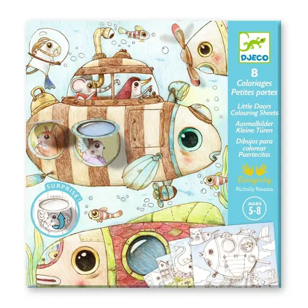 Maľovanky s prekvapením - Zvieratká na výlete