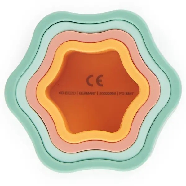 Bieco - Silikónová stohovacia kvetina - Tropical Vibe