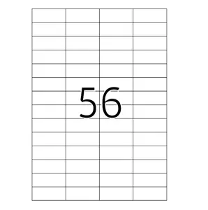 Samolepicí etikety 52,5 x 21,2 mm, 56 etiket, A4, 100 listů