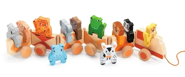 Vláčik so zvieratkami z džungle