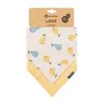 PETITE&MARS Bryndák bandana Luke Beige Pears&Intense Ochre 3m+, 2 ks