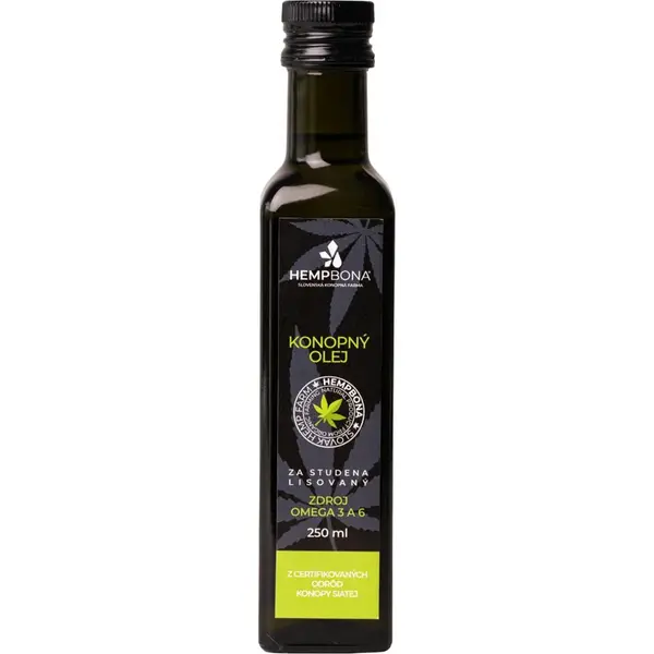 HempBona Konopný olej za studena lisovaný