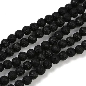 Synthetic Lava Rock Beads Strands