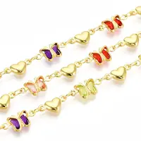 Brass with Glass Chains