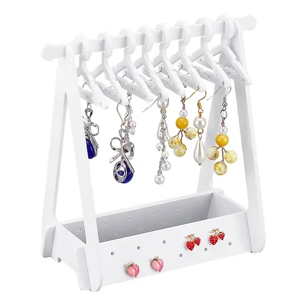 1 Set Coat Hanger Removable Acrylic Earring Displays
