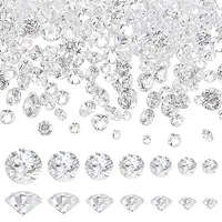 700Pcs 7 Styles Diamond Shape Grade AAA Cubic Zirconia Cabochons