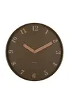 Nástěnné hodiny Karlsson Amena 40 cm hnědá barva