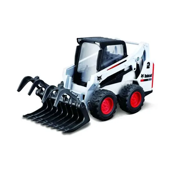 Bburago 10 cm Bobcat S590 Skid-Steer Loader w/grapple