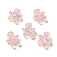 UV Plating Rainbow Iridescent Acrylic Beads